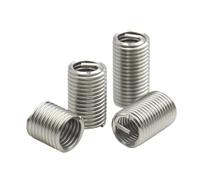 2/5/10/30 piezas M1.6 M2 .5 M3 M4 M5 M6 M8~ M24 304 acero inoxidable espiral alambre helicoidal casquillo insertos roscados tornillo de fijación(Length 2D,M5x 0.8 (30pcs))