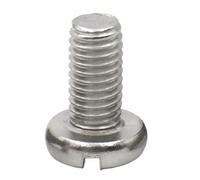 2/5/10/50 Uds M1.6 M2 .5 M3 M4 M5 M6 M8 M10 304 A2-70 Acero Inoxidable GB65 Ranura Columna Tapa Ranurada Tornillo De Cabeza Redonda(20mm,M2.5 50pc)