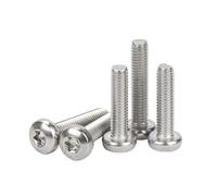 2/5/10/50x M1.4 M1.6 M2 M2.5 M3 M3.5 M4 M5 M6 M8 M10 GB2672 304 Tornillo de cabeza redonda de seis lóbulos de acero inoxidable(8mm,10pcs M5)