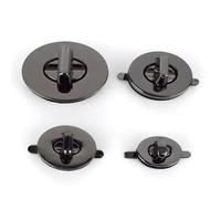 2/5/10 piezas Cierre de metal ovalado duradero con giro y cierre giratorio para bolso de mano, cierre con hebilla para decoración, accesorios para equipaje