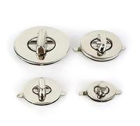 2/5/10 piezas Cierre de metal ovalado duradero con giro y cierre giratorio para bolso de mano, cierre con hebilla para decoración, accesorios para equipaje