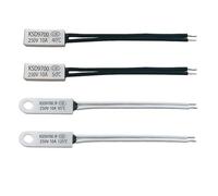 2/5/10 piezas KSD9700 40 °C-150 °C 10 A 250 V NC/NO Interruptor de temperatura cerámico Protector térmico de alta potencia 40 50 60 70 80 90 100 120 150(Ceramic-10A-NC,5PCS,95C)