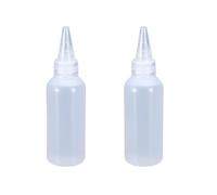 2/5/10 Uds 30/60/100/120ML botella exprimible for salsa recipiente de plástico for chorro rellenable con tapa for contenedor pegamento cocina(2pcs of 120ML)