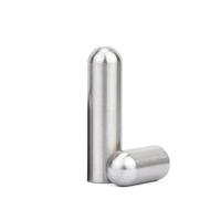 2/5/10 Uds 304 espiga de acero inoxidable M3 M4 M5 M6 tuerca de tornillo de rosca interior cabeza redonda única pasador cilíndrico pasador de posicionamiento sujetador de Hardware(M4X12(10pcs))