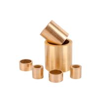 2/5/10 Uds. Cojinete compuesto autolubricante sin aceite buje de eje de cobre diámetro interior 8 10 12mm buje pequeño(5pcs 10x16x15)