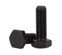 2/5/10 Uds M10 M12 M14 M16 Grado 10,9 Dientes Finos Tornillo Hexagonal Externo Hebilla Completa Longitud De La Rosca 16mm-200mm(100mm,M12X1.5-full -5pcs)