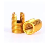2/5/ 10 Uds M2 M2.5 M3 M4 M5 M6 M8 ~ M16 galvanizado/inserto de reparación de hilo de acero inoxidable tuercas de manguito de tornillo autorroscante ranurado(Galvanized,M2xM4.5x6mm 10pcs)
