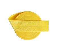 2, 5, 10 yardas, 1 ", 25mm, FOE brillante sólido, elástico, banda de satén de LICRA, diadema, ropa interior, vestido, costura, adorno de encaje(Daffodil,5 Yards)