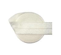 2, 5, 10 yardas, 1 ", 25mm, FOE brillante sólido, elástico, banda de satén de LICRA, diadema, ropa interior, vestido, costura, adorno de encaje(Off White,2 Yards)