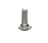 2/5/10pc M4 M5 M6 M8 M10 M12 GB12 DIN603 304 Braguero De Acero Inoxidable Cabeza Redonda Cuello Cuadrado Tornillo Carro Perno Entrenador(16mm,M5 x10pcs)