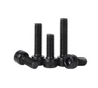 2/5/10pcs M2 M2.5 M3 M4 M5 M6 M8 DIN912 Black Plating 304 Stainless Steel Hexagon Hex Socket Cap Head Screw Bolt(4mm,10pcs M3)