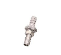 2 .5 3 4 6 7 8 9 10 11 12 13 14 16 19 20 25 32 mm Reductor de espiga de manguera Conector de montaje de tubería de cola de manguera de mamparo de acero inoxidable 304(13mm)