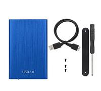 2.5-Inch SATA USB 3.0 Laptop 7-9.5MM Hard Drive SSD Enclosure External Laptop Disk Case (Not Inclube Hard Disk) (Blue)