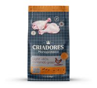 2.5 kg Criadores Monoproteico Light -40% contenido graso Adulto con Pollo pienso para perros