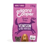 Edgard & Cooper, pienso sin cereales con venado y pato frescos para perros adultos - Saco de 2.5 Kg