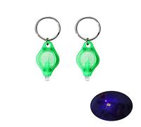 2/5 Pack Mini LED Linterna UV Comprobador de Dinero Llavero Llavero Antorcha Luz LED Detector de Dinero, 7 Colores
