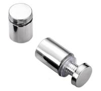 2-5 tornillos separadores de acero inoxidable for letreros, multicolor, varios tamaños(Sliver Colour,12x30 5pcs)