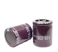 2-5 uds 450V 330UF 25x50 30x35 30x40 30x50MM condensador electrolítico de aluminio 450V330UF 25x50 30x35 30x40MM(30x50 5PCS)