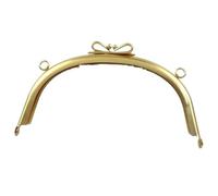 2/5 Uds. Asa for bolsas con nudo de lazo liso de 10,5/16,5 cm | Monedero marcos embrague beso cierre soportes de costura DIY bolsa de metal manijas accesorio(Color-02-16.5cm,5Pcs)