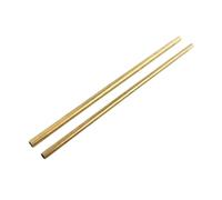 2/5 Uds Cobre Latón Capilar Hueco Pequeño Tubo Redondo Conductor Duro Resistente A La Corrosión Soldable Diy Decoración OD 2,2/2,5/3/3,5/4/4,5/5/5,5/6/6,5/7/7,5/8/8,5/9/10mm(500mm x 5pcs,9x8mm)