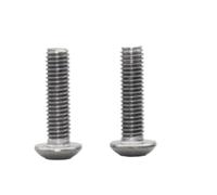2-5 Uds Iso7380 Tornillo De Titanio TA2 M4 M5 M6 M8 Cabeza Botón Hexagonal Puro Longitud La Máquina 8mm - 50mm(25mm,M5 5PCS)