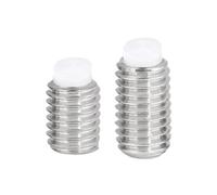 2-5 Uds M2 .5 M3 M4 M5 M6 M8 M10 M12 304 Zócalo Hexagonal De Acero Inoxidable Plástico Nylon Perro Punta Convexa Tornillo Fijación(12mm,3pcs M2)