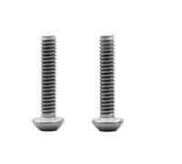 2-5 Uds Tornillo De Cabeza Botón Titanio M5 M6 M8 ISO7380 TA2 Máquina Redonda Con Conector Hexagonal(50mm,M8 2pcs)