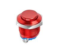 2/5 unidades de interruptores de botón pulsador metálicos momentáneos de 16 mm, de alta resistencia al agua, con terminales de tornillo.(Red,10PCS)