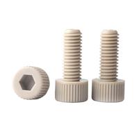 2/5 unidades de tornillos de cabeza hexagonal moleteada resistentes a la temperatura DIN912, M2, M2.5, M3, M4, M5 y M6.(5pcs M2x10)