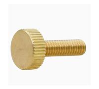 2-5 unids/lote M3 M4 M5 M6 * 4/5/6/8/10/12/16/20/25 tornillo de cabeza plana de latón moleteado(M4X25 2PCS)