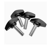 2-5 unids/lote M5 M6 M8 rosca de cabeza de plástico en forma de T tornillo de apriete de pulgar perilla de sujeción perno de ciruela de madera(16mm,M5 5PCS)