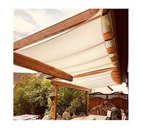2.5 x 3.0M Rectangle Sun Shade Sail, Shade Cover Outdoor Garden Patio Party Sunscreen Awning Canopy 98% UV Block Square Shade Cloth with Rope, Cream