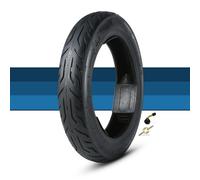 2.50-10 Dirt Bike Street Tire Compatible with 14x2.50 | 33J 4 P.R. Max Load 253 Lbs | 2.50-10 Scooter Tubeless | 2.50-10 Street Tire with Valves and Tools(B enhanced type)