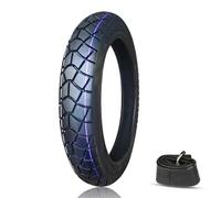 2.50-14 Juego de Neumático y Cámara de Aire 8PR, 60/100-14 Reforzado Antipinchazos Antiestallido, 300KPa 308lbs Carga Máxima, para Bicicleta Eléctrica, Dirt Bike, Commuter, Delantero/Trasero