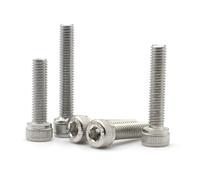 2-50 M1.4 M1.6 M2 M2.5 M3 M4 M5 M6 M8 M10 Tornillos de cabeza hueca hexagonal de acero inoxidable 304 Pernos de cabeza ahuecada Tornillos cilíndricos(5mm,M1.4 (50pcs))