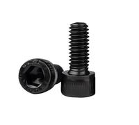 2-50 Uds DIN912 Perno Hexagonal De Acero Al Carbono M2 M2.5 M3 M4 M5 M6 M8 M10 M12 Negro Grado 12,9 Tornillos De Metal Hexagonales for Máquina(45mm,M3 (30Pcs))