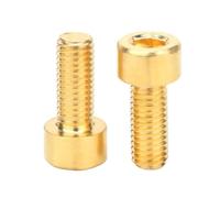 2-50 Uds DIN912 Tornillo Con Cabeza Hexagonal De Latón M2 .5 M3 M4 M5 M6 M8 M10 M12 Allen Longitud Pernos 4mm A 60mm(25mm,M6 (5Pcs))