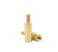 2/50 Uds M2 .5 M3 M4 M5 M6 Espaciador De Latón Macho A Hembra Espaciadores Hexagonales Largos(8mm,M4 plus 6mm(10Pcs))