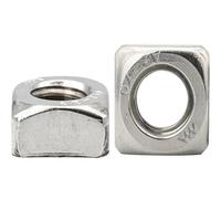 2-50 Uds tuercas cuadradas métricas M3 M4 M5 M6 M8 M10 M12 tuerca cuadrada cuadrada de acero inoxidable(316 stainless steel,M6 20pcs)