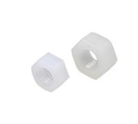 2-50 Uds Tuercas Hexagonales De Nailon M2 .5 M3 M4 M5 M6 M8 M10 M12 M14 M16 M18 M20 Tuerca Hexagonal Plástico Blanco Y Negro DIN934(White,M4 (30pcs))