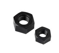 2-50 Uds Tuercas Hexagonales De Nailon M2 .5 M3 M4 M5 M6 M8 M10 M12 M14 M16 M18 M20 Tuerca Hexagonal Plástico Blanco Y Negro DIN934(Black,M2.5 (50pcs))