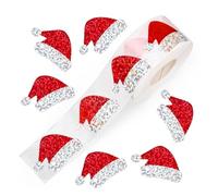 2 500 calcomanías decorativas para sombreros festivos, resistentes al agua, para suministros de embalaje para manualidades, decoración de vacaciones