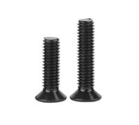 2-50PCS M2 .5 M3 M4 M5 M6 M8 Negro 304 Tornillos de cabeza avellanada plana cruzada acero inoxidable(12mm,M2 50PCS)