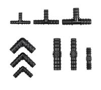 2~50pcs Pagoda Water Connector Plastics 16/20/25mm PE Pipe Tubing Hose Fitting for Garden Drip Irrigation Accessory(Tee 25mm,2 pieces)