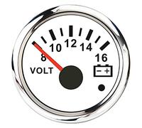 2 "52mm Auto Boost Gaost Bar PSI Agua Temp Óleo TEMP TEMP OIL PRENSA PRENSA COMBUSTIBLE MEGURO DE COMBUSTIBLE VOLTAJE VOLTOTETER TACTÓMETRO 12V HORA METER(Volt 8-16 ws)