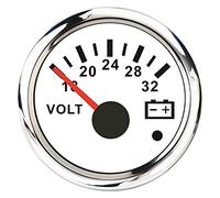 2 "52mm Auto Boost Gaost Bar PSI Agua Temp Óleo TEMP TEMP OIL PRENSA PRENSA COMBUSTIBLE MEGURO DE COMBUSTIBLE VOLTAJE VOLTOTETER TACTÓMETRO 12V HORA METER(Volt 18-32 ws)