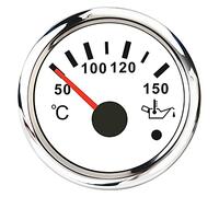 2 "52mm Auto Boost Gaost Bar PSI Agua Temp Óleo TEMP TEMP OIL PRENSA PRENSA COMBUSTIBLE MEGURO DE COMBUSTIBLE VOLTAJE VOLTOTETER TACTÓMETRO 12V HORA METER(Oil Temp ws)