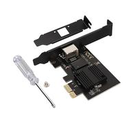 2.5G Adaptador de Red PCIe, Tarjeta Gigabit Ethernet I226V PCI Express LAN con Tarjeta de Red de computadora Interna RJ45 Kit de Perfil de bajo Perfil para PC y Trabajo de Trabajo