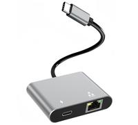2.5G Adaptador USB-C a Ethernet, PD100W, Adaptador RJ45 a USB C 10/100/1000/2500Mbps, 2,5 Gigabit LAN Adapter, Cáscara Aluminio, Compatible con Windows 11/10/Linux/MacOS/ChromeOS