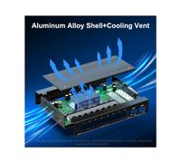 2.5Gb Ethernet 8 Port 2.5GBASE-T Unmanaged Network with 2 SFP+ Port Plug and Homelab US PLUG